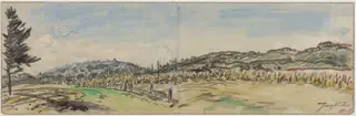 Countryside near Brezins, between Grenoble and Vienne, by Johan Jongkind