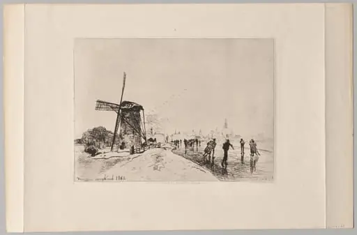 Vue de la Ville de Maaslins, by Johan Jongkind