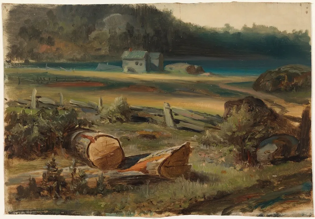 Rantamaisema, by Johan Knutson, unspecified, 1866