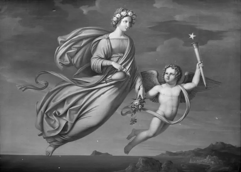 Aurora, by Johan Ludwig Lund, oil, 1821
