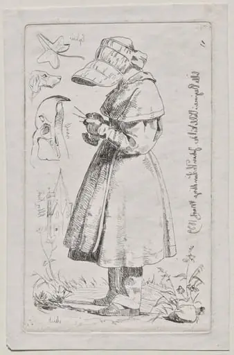 Little Regine in Vallekilde, by Johan Lundbye