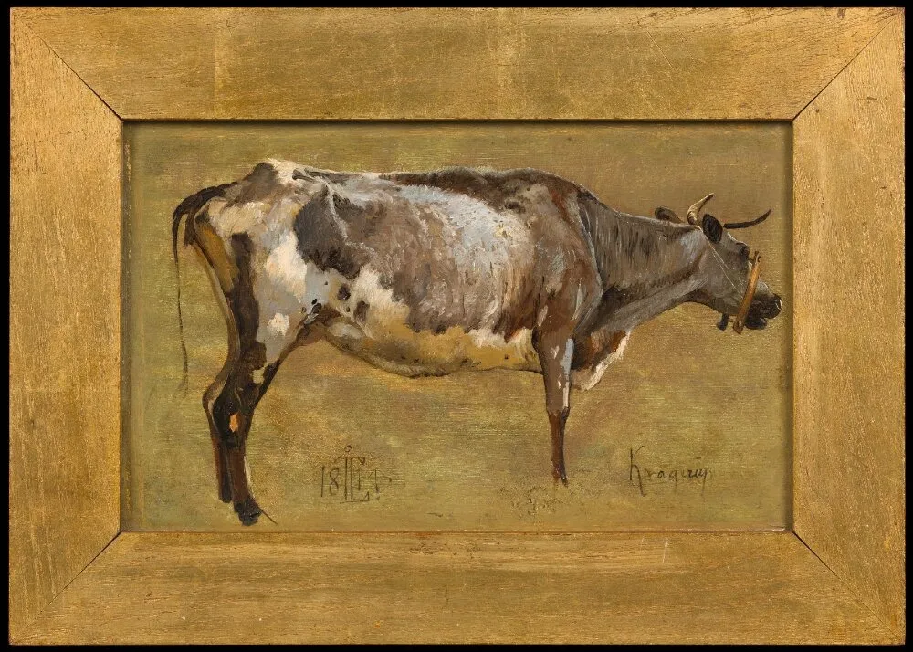 Study of a Cow, by Johan Lundbye, unspecified, 1844
