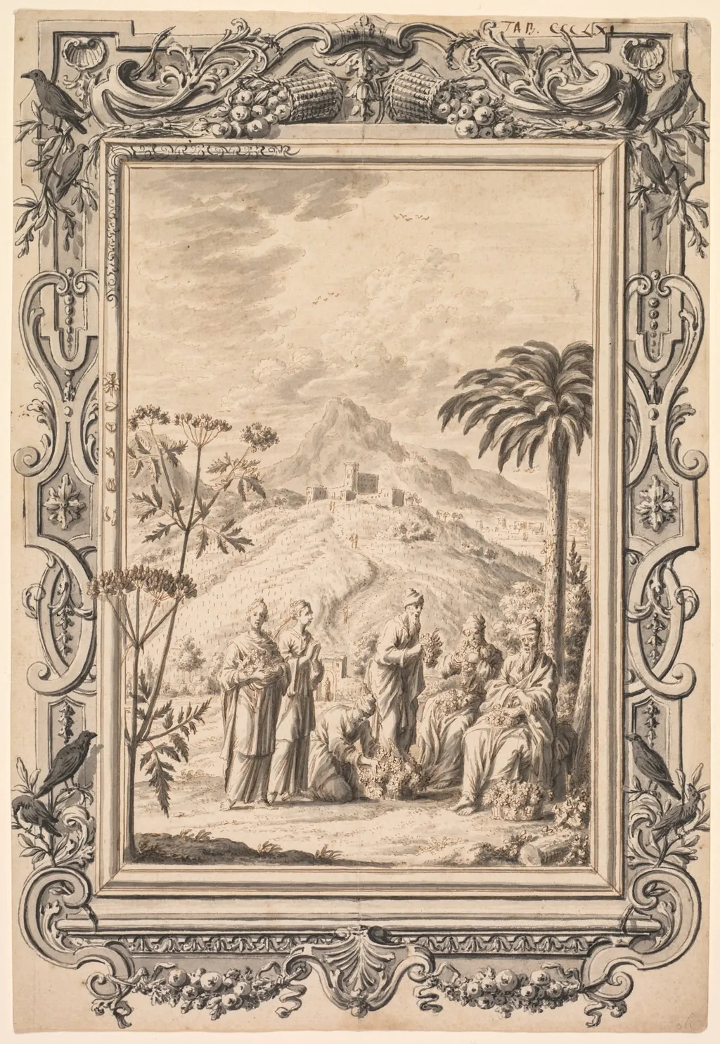 Illustration and Border Design for Kupfer-Bibel (Copper Bible), by Johan Melchior Füssli, 1730