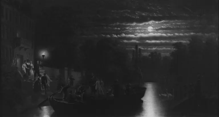 Moonlight Boating Party, by Johan Mengels Culverhouse