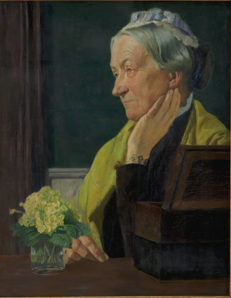 Ane Marie Rohde, née Schmidt. The artist's mother., by Johan Rohde
