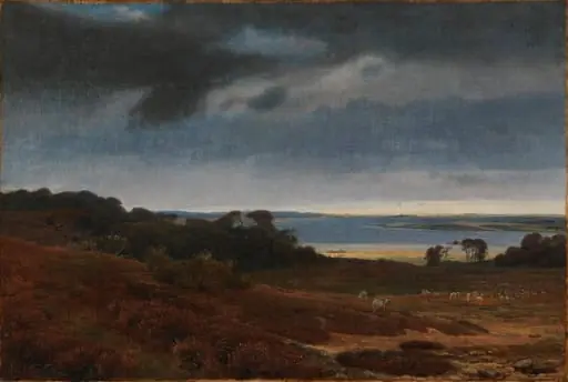 Näköala Arredsøsta Frederiksværkiin, by Johan Thomas Lundbye