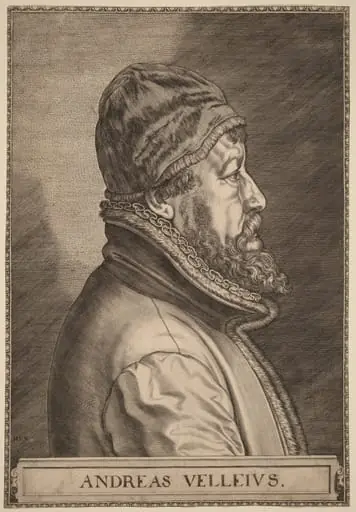 Andreas Velleius (Anders Sorensen Vedel), by Johan Wierix