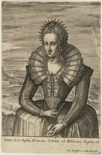 Anne of Denmark, by Johan Wierix