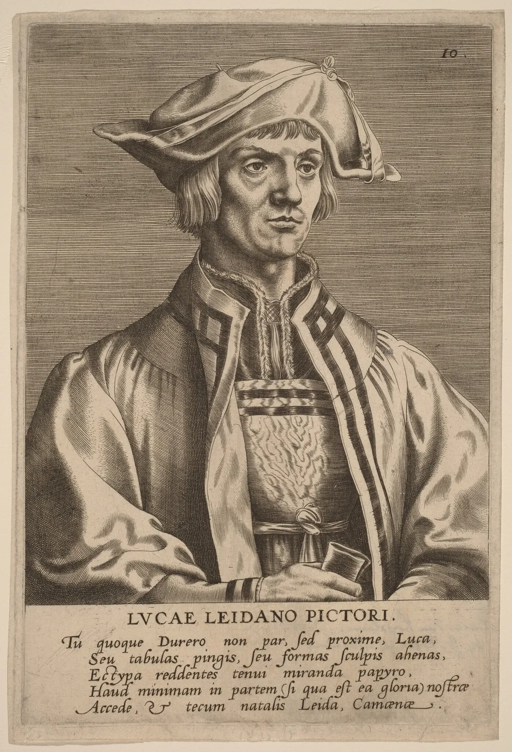 Lucas van Leyden, by Johan Wierix, ink, 1586