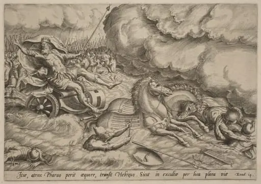 The Crossing of the Red Sea, by Johan Wierix