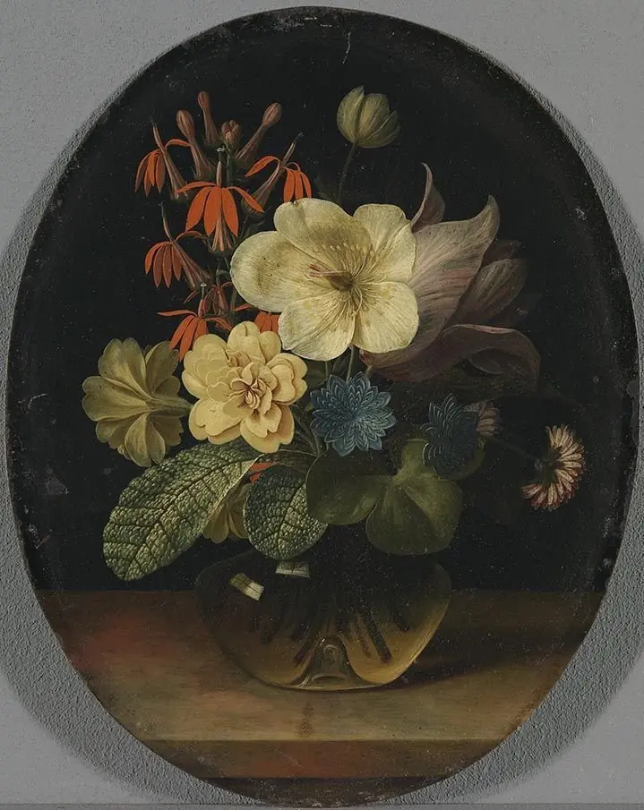 Bouquet with Welsh poppy and a tulip, by Johann Adalbert Angermayer