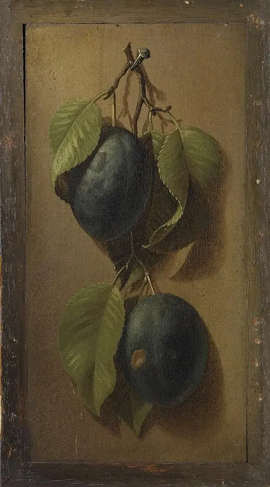 Ein Pflaumenzweig, by Johann Adalbert Angermayer