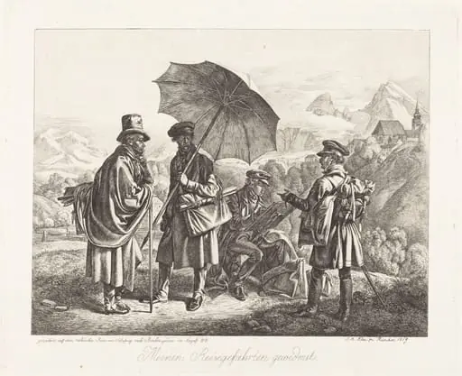 Painters on Their Travels (Die Maler auf der Reise), by Johann Adam Klein