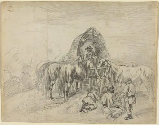Wallachian Wagoners Resting, by Johann Adam Klein
