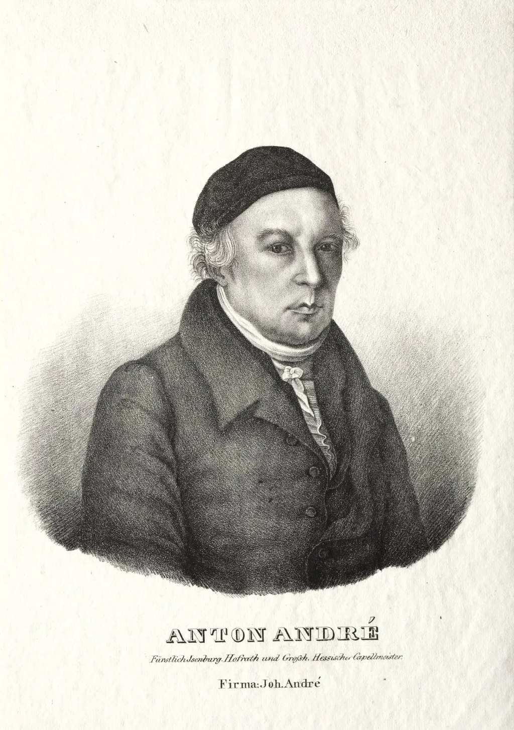 Portrait of Anton André, by Johann André, 1818