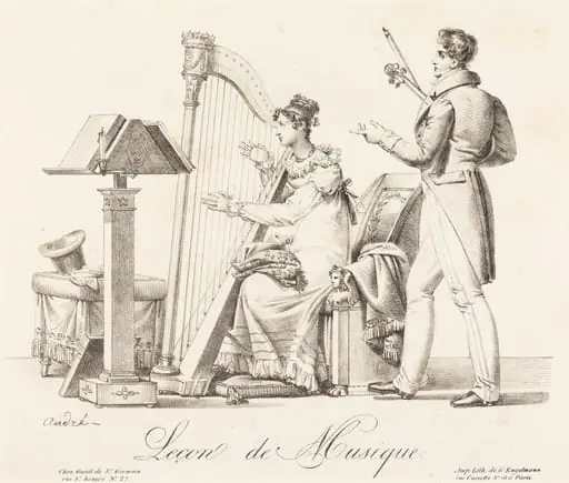 Leçon de Musique (Music Lesson), by Johann Anton André
