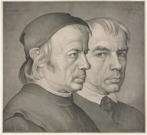 The Brothers Eberhard, by Johann Anton Ramboux