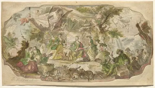 Diana Resting after the Hunt, by Johann Baptist Enderle