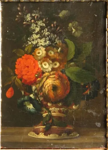 Buchet de flori cu anemone; pandant: Buchet cu flori de lămâi, by Johann Baptist Hälszel