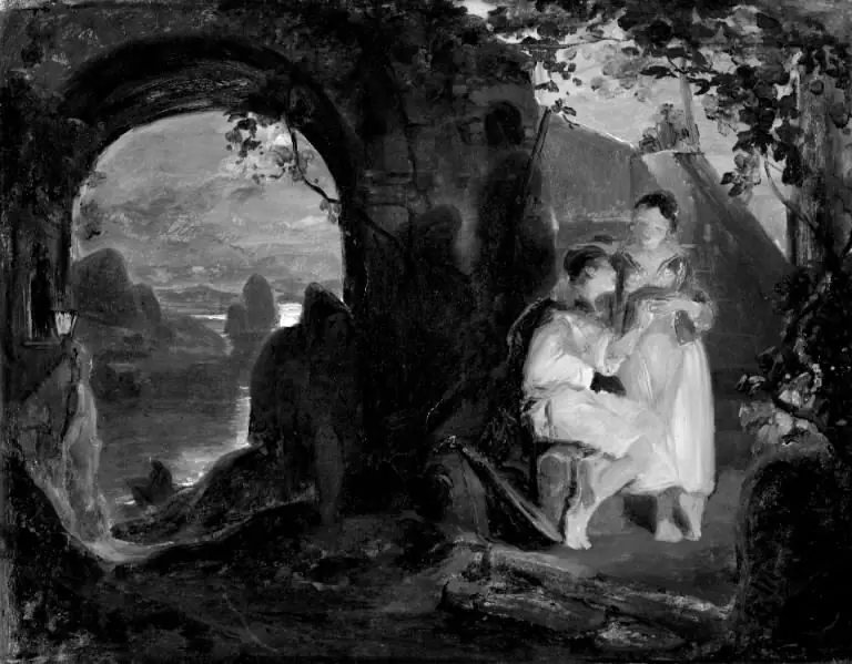 Lovers in a Landscape, by Johann Baptist Kirner