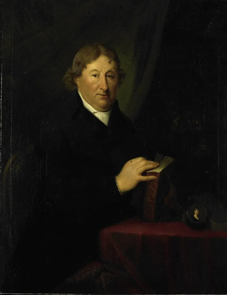 Portrait of Gerrit van der Pot, Lord of Groeneveld, Art Collector in Rotterdam, by Johann Baptist Scheffer