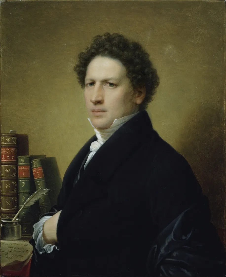 Dr. von Bach, by Johann Baptist von Lampi the Elder, oil, 1824