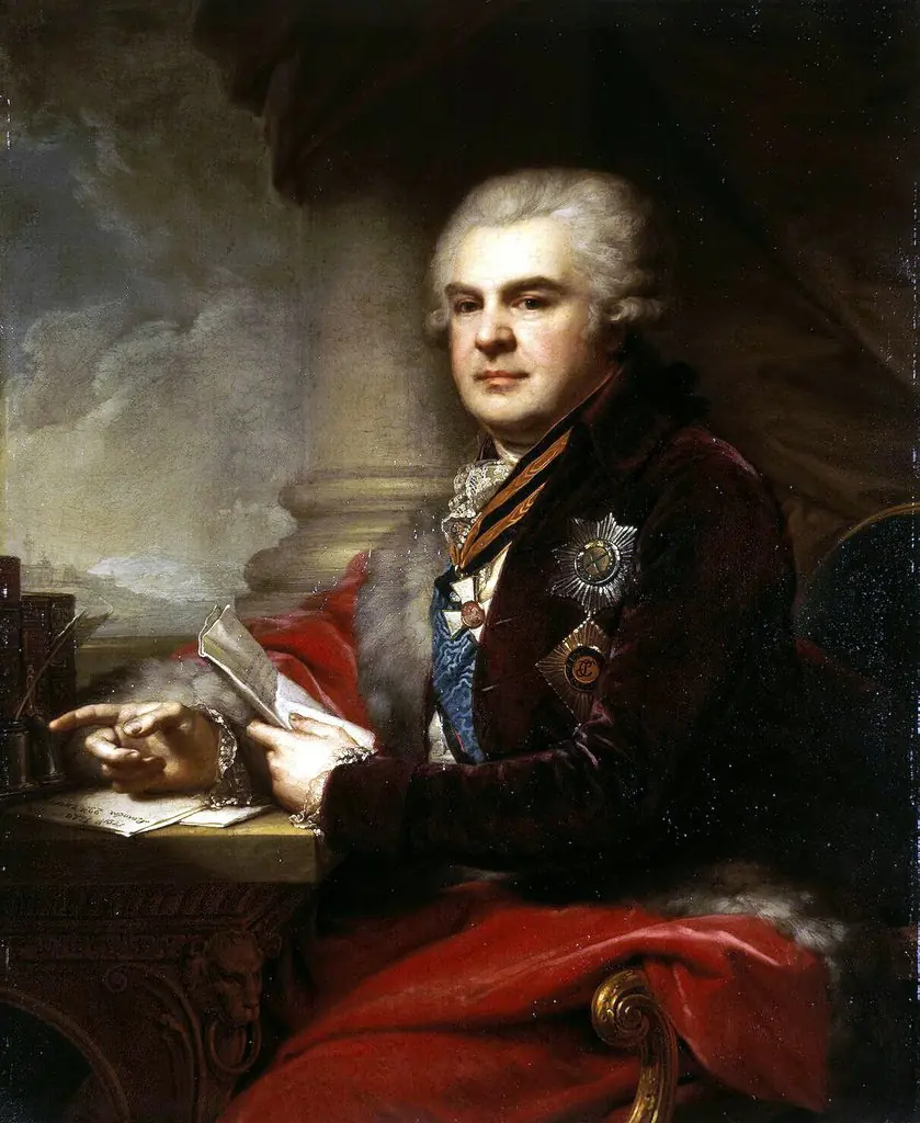 Portrait of Alexander Samoilov, by Johann Baptist von Lampi the Elder