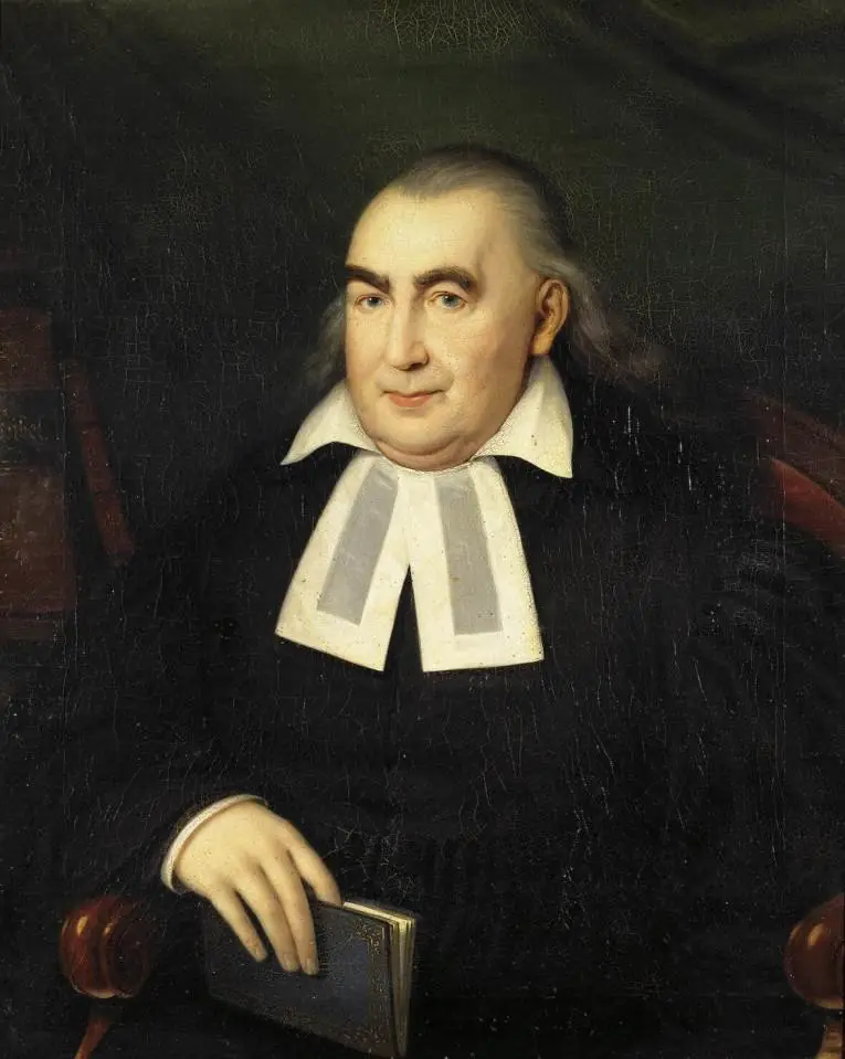 Portrait of Pastor Rosenstrauch, by Johann Baptist von Lampi the Elder