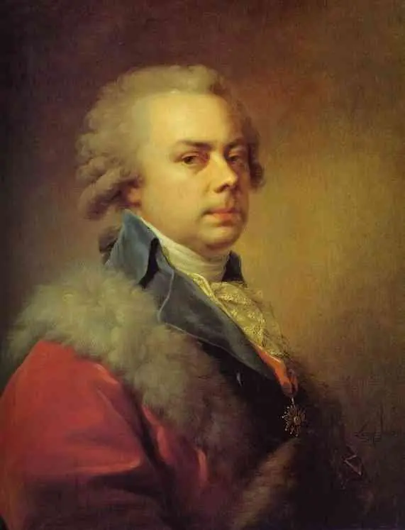 Portrait of Prince Nikolai Yusupov, by Johann Baptist von Lampi the Elder