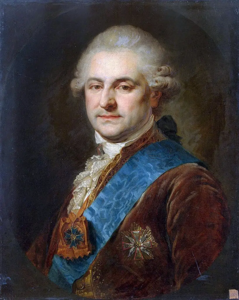 Portrait of Stanislas-Auguste Poniatowski, by Johann Baptist von Lampi the Elder