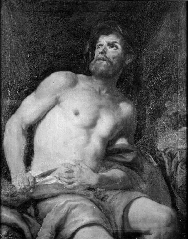 Cato the Younger's Death, by Johann Carl Loth, oil, 1672