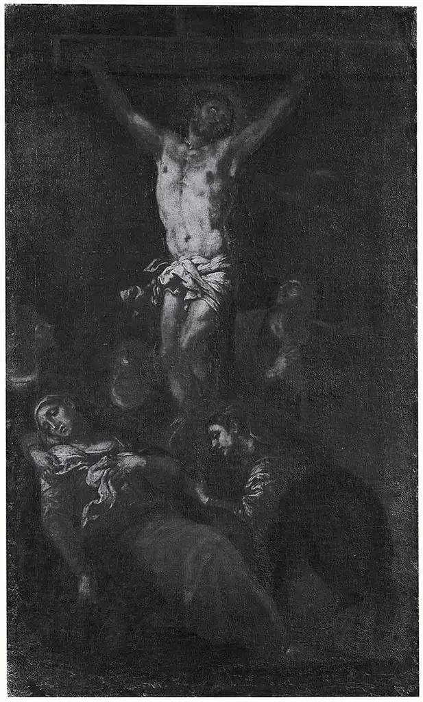 Christus am Kreuz (Schule), by Johann Carl Loth