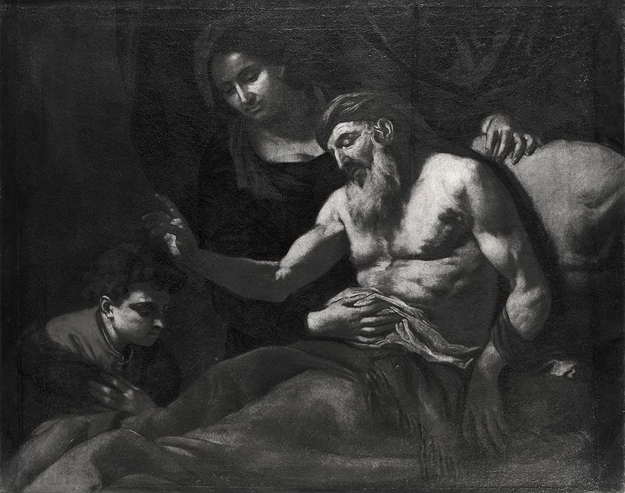 Isaak segnet Jakob, by Johann Carl Loth, unspecified, 1665