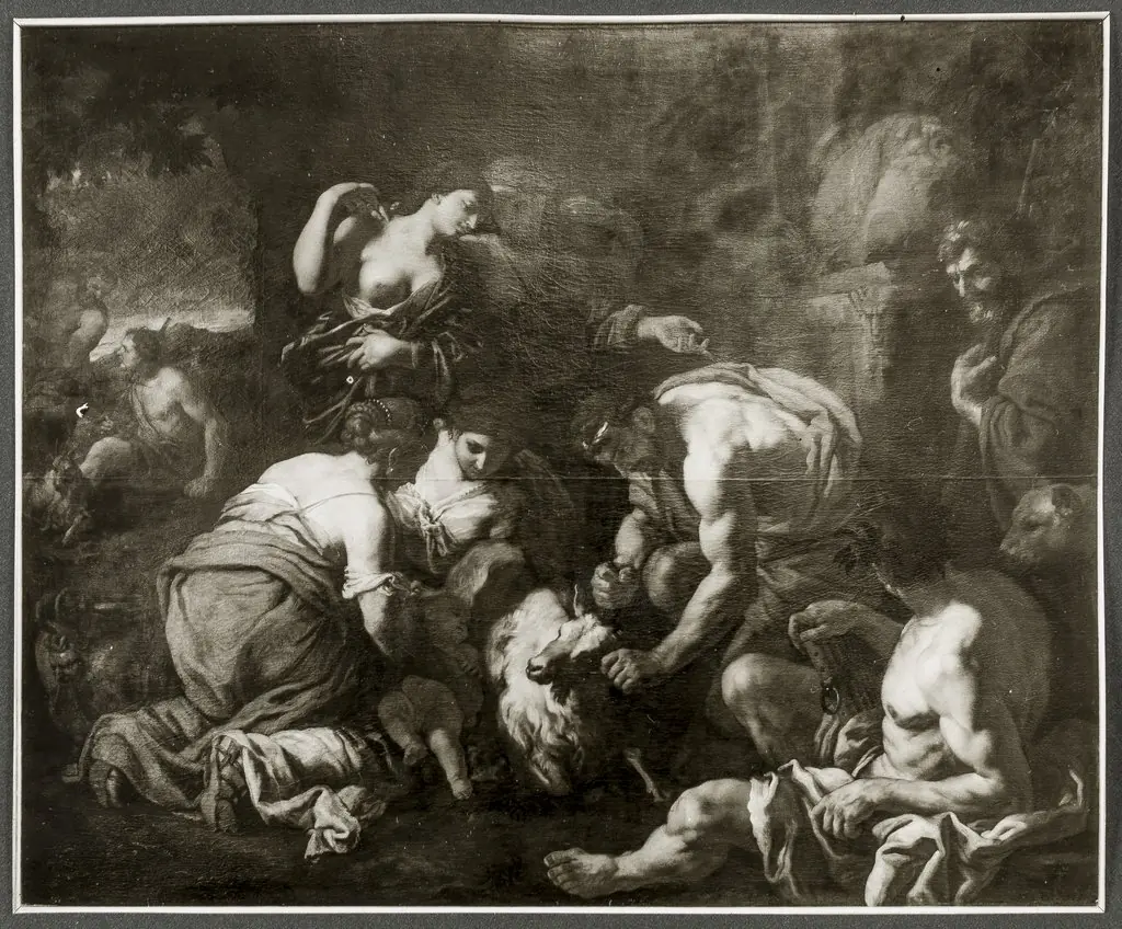 Jupiter Suckling from the Goat Amalthea, by Johann Carl Loth