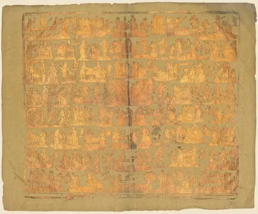 Endpaper with Scenes of the Trades, by Johann Carl Munck
