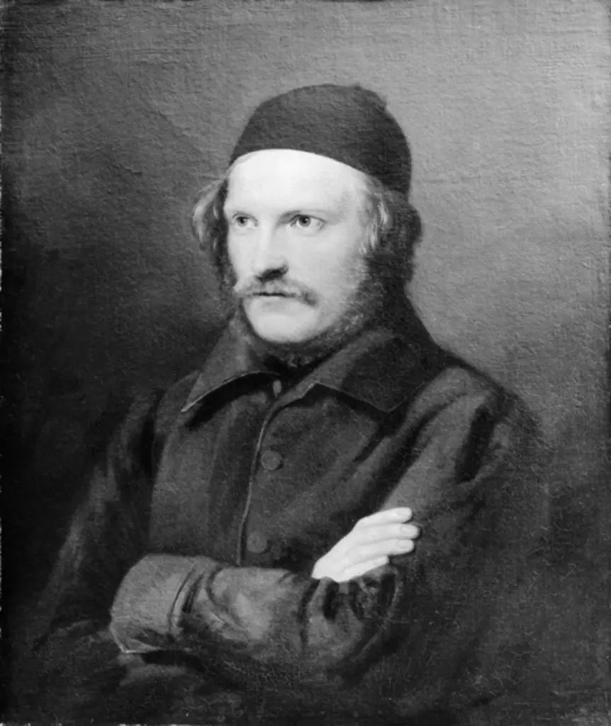 Bildnis des Bildhauers Herman Vilhelm Bissen, by Johann Caspar Weidenmann