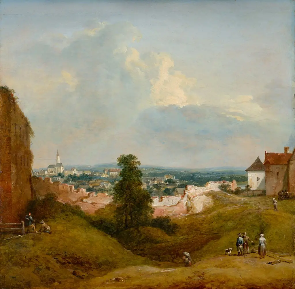 Aussicht von der Albrechtsburg in Klosterneuburg, by Johann Christian Brand
