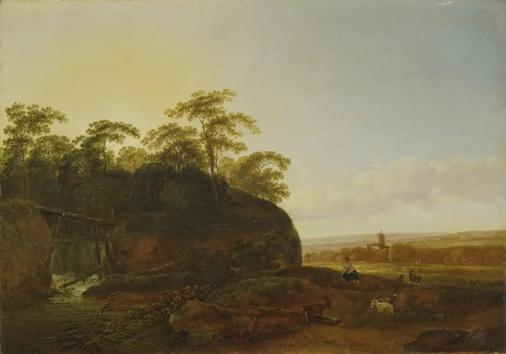 Landscape with Goats, by Johann Christian Klengel