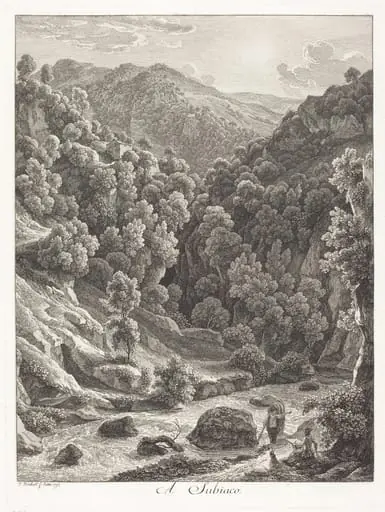 A Subiaco (Near Subiaco), by Johann Christian Reinhart