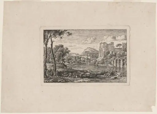 River Landscape in the Roman Campagna, by Johann Christian Reinhart