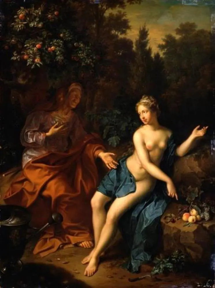 Vertumnus and Pomona, by Johann Christian Sperling