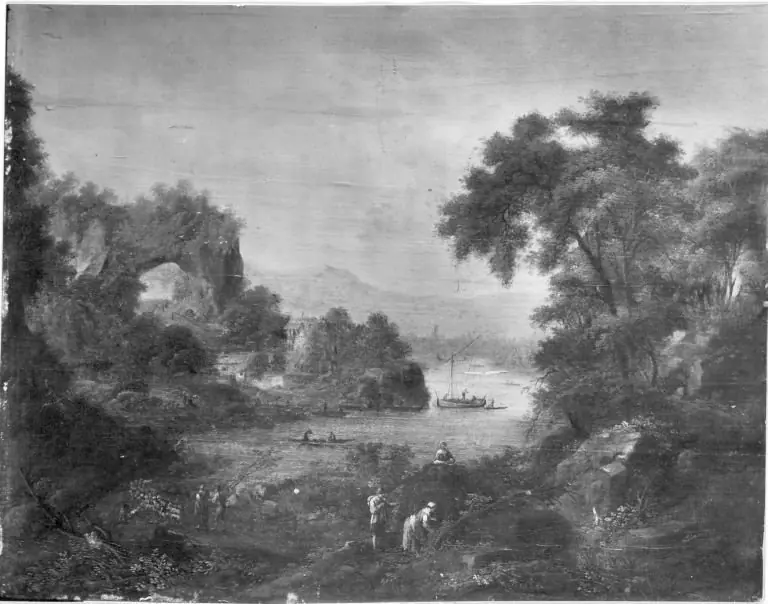 Flusslandschaft, by Johann Christian Vollerdt
