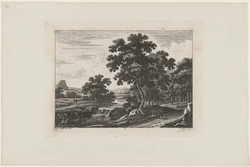 Traveler by a Waterfall, by Johann Christoph Dietzsch