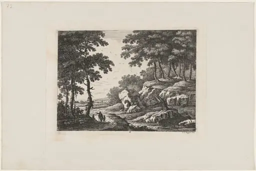 Traveler Pointing the Way, by Johann Christoph Dietzsch