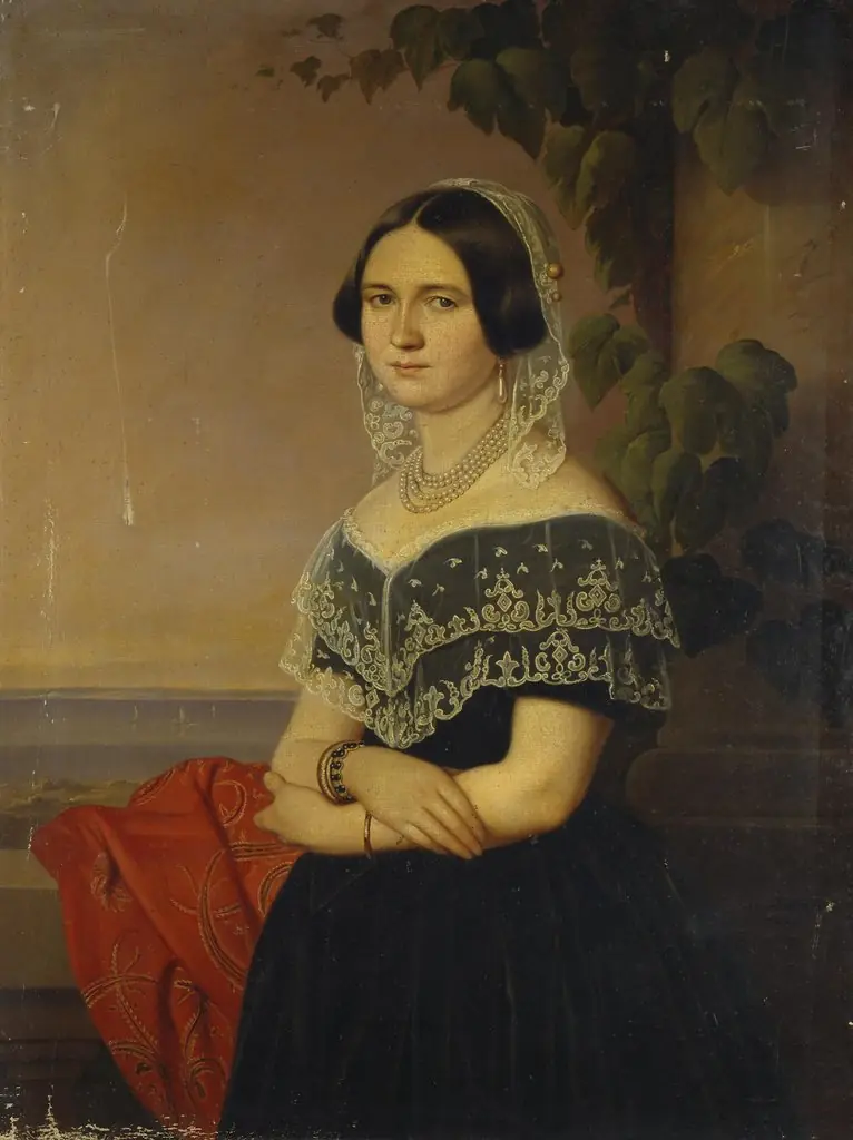 Portrait of ES Zhadimerovskaya, by Johann Conrad Dorner
