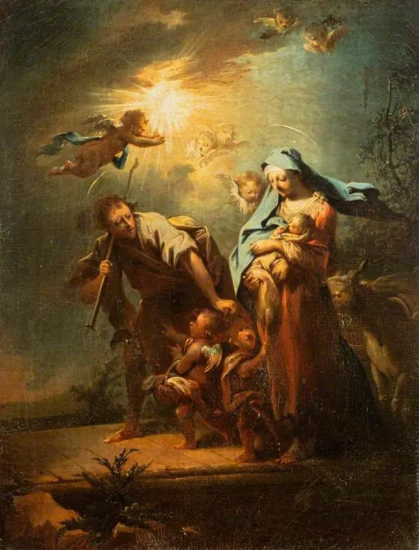 The Flight into Egypt, by Johann Conrad Seekatz