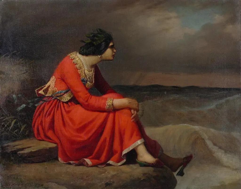 Junge Frau am Meer, by Johann Conrad Zeller