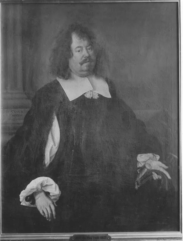 Portrait of an unknown man, by Johann de Pay, oil, 1659