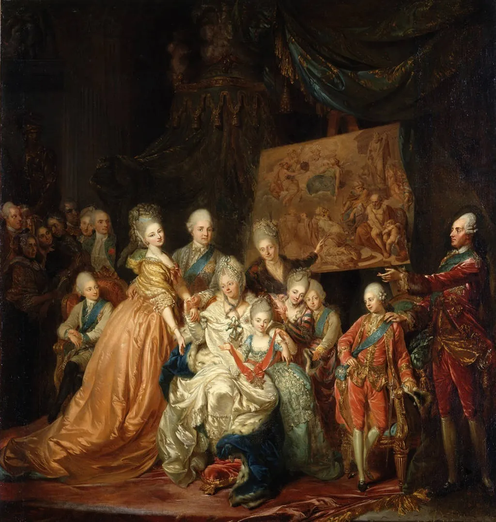 The Elector's family, by Johann Eleazar Zeissig, oil, 1772