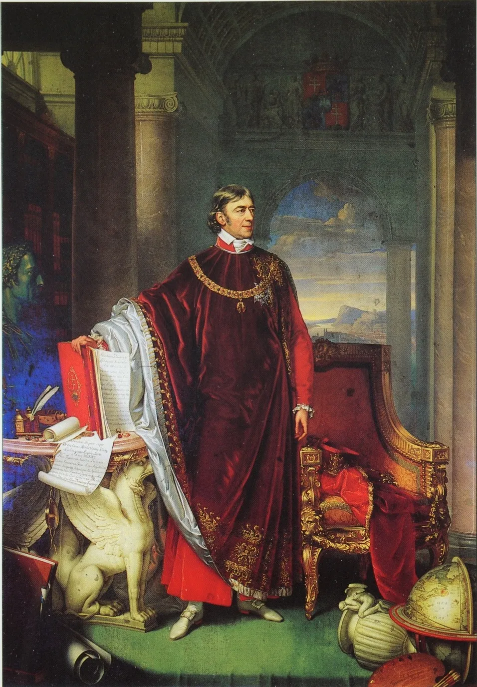 Portrait of Ferenc Széchényi, by Johann Ender, oil, 1823